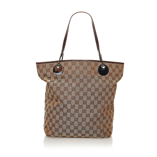 Gucci GG Canvas Eclipse Tote Bag (SHG-32819)
