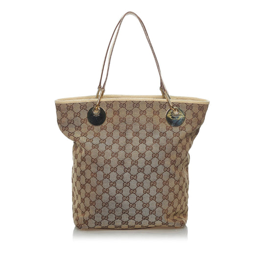 Gucci GG Canvas Eclipse Tote Bag (SHG-33763)