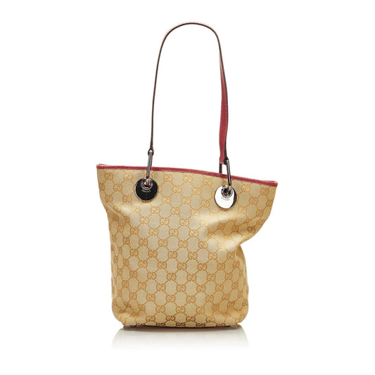 Gucci GG Canvas Eclipse Tote (SHG-Yq3T5g)