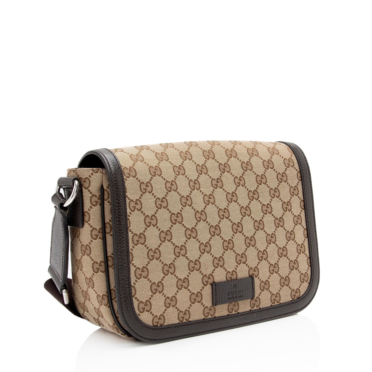 Gucci Leather Canvas Shoulder Bag