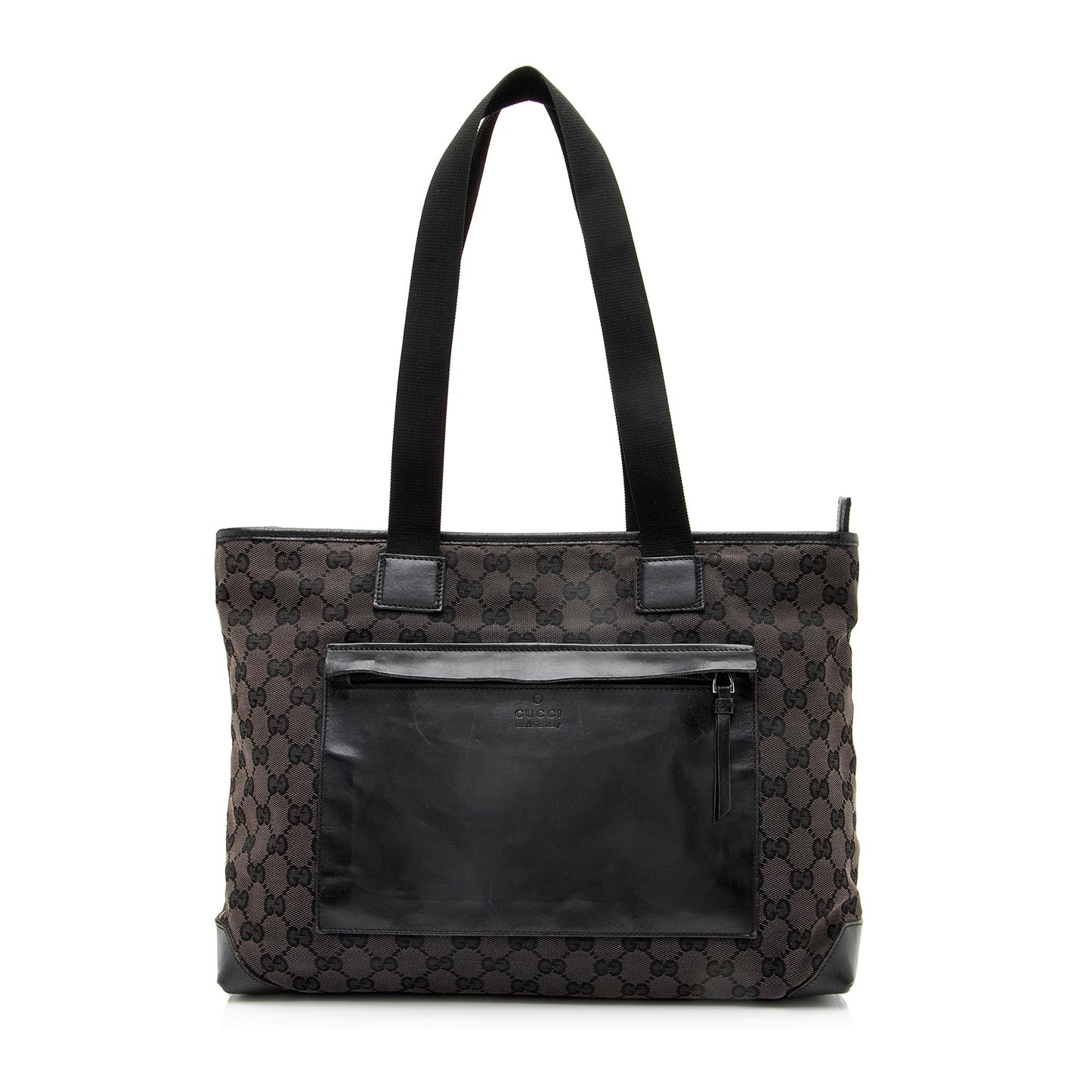 Gucci GG Canvas Front Pocket E/W Shopping Tote (SHF-23636)