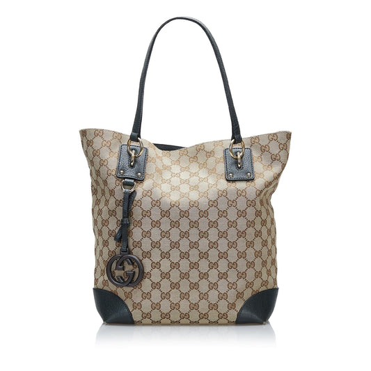Gucci GG Canvas GG Charm Tote (SHG-36503)