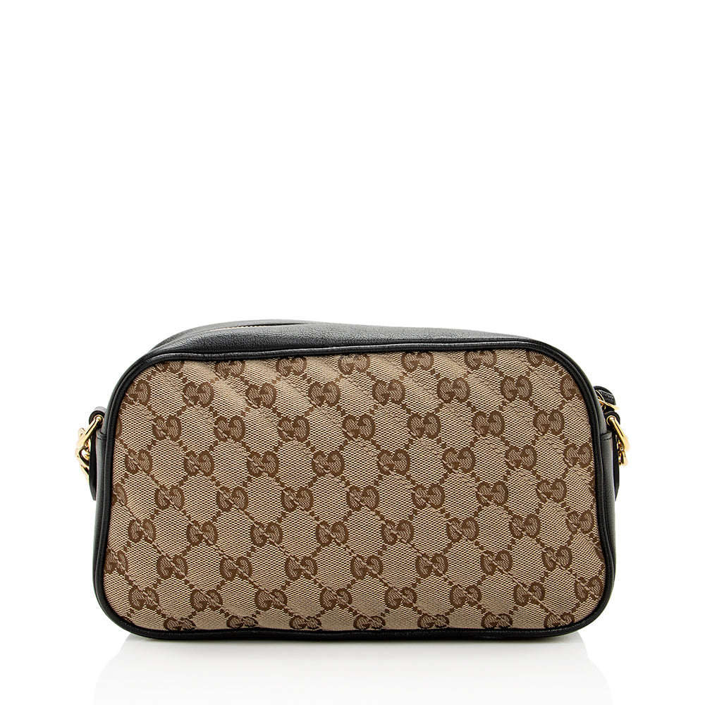 Gucci GG Marmont Leather Canvas Shoulder Bag Style 3