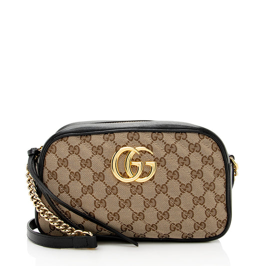 Gucci GG Canvas GG Marmont Small Shoulder Bag (SHF-18963)
