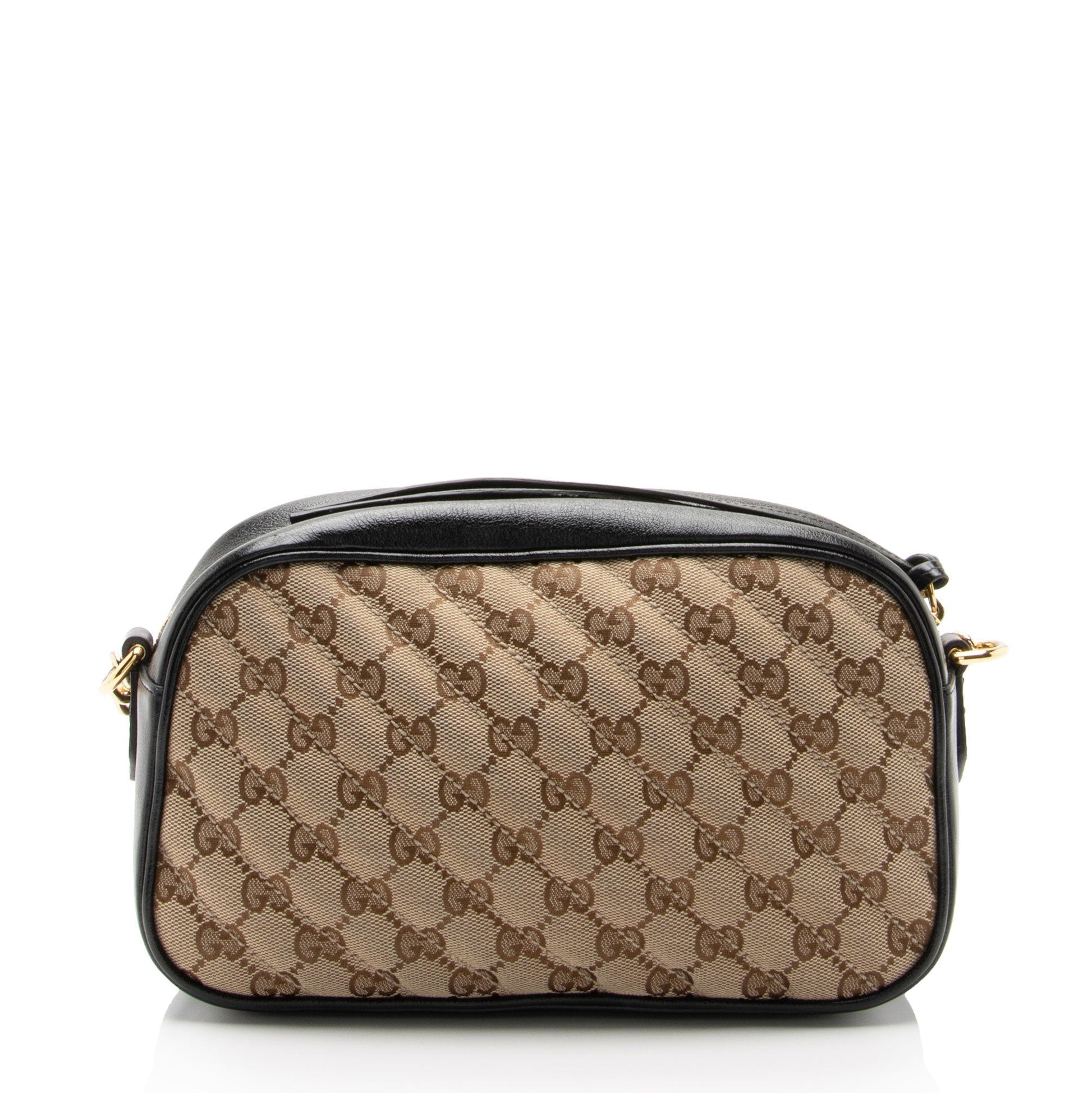 Gucci GG Canvas GG Marmont Small Shoulder Bag (SHF-kPDHre)