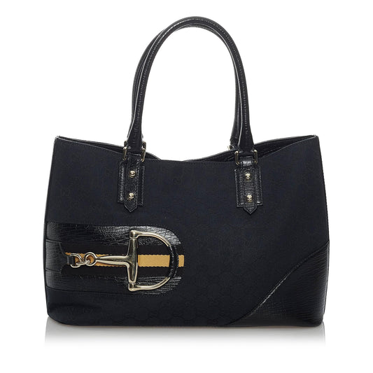 Gucci GG Canvas Hasler Tote Bag (SHG-29653)
