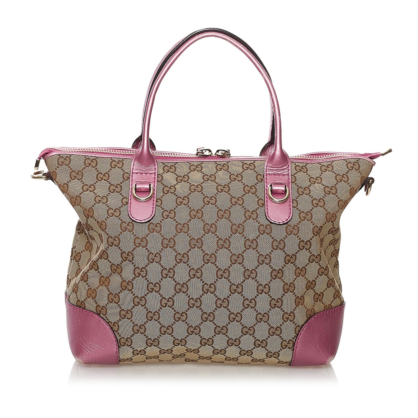 Gucci GG Canvas Heart Bit Satchel (SHG-32482)