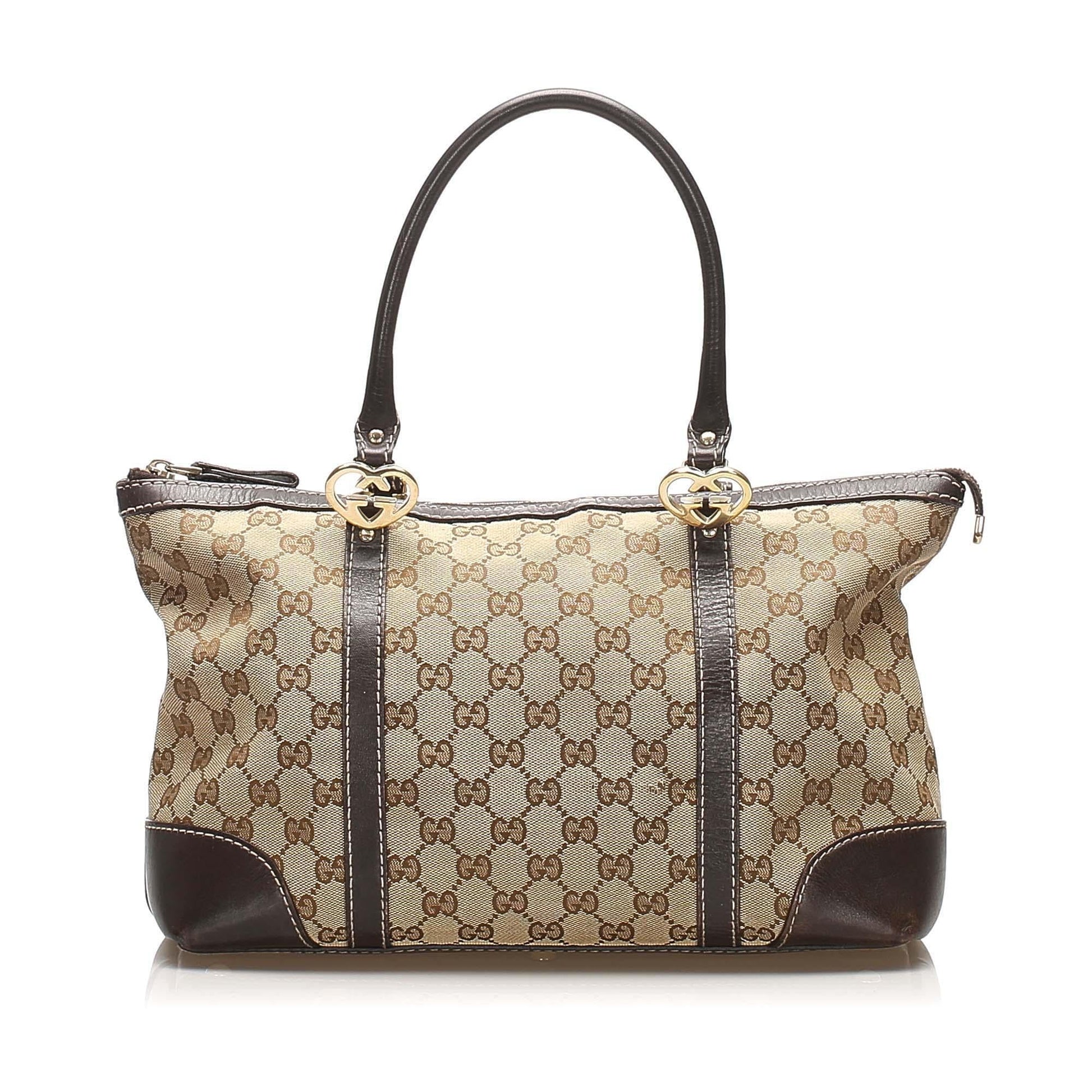 Gucci Canvas Monogram Tote Style 169