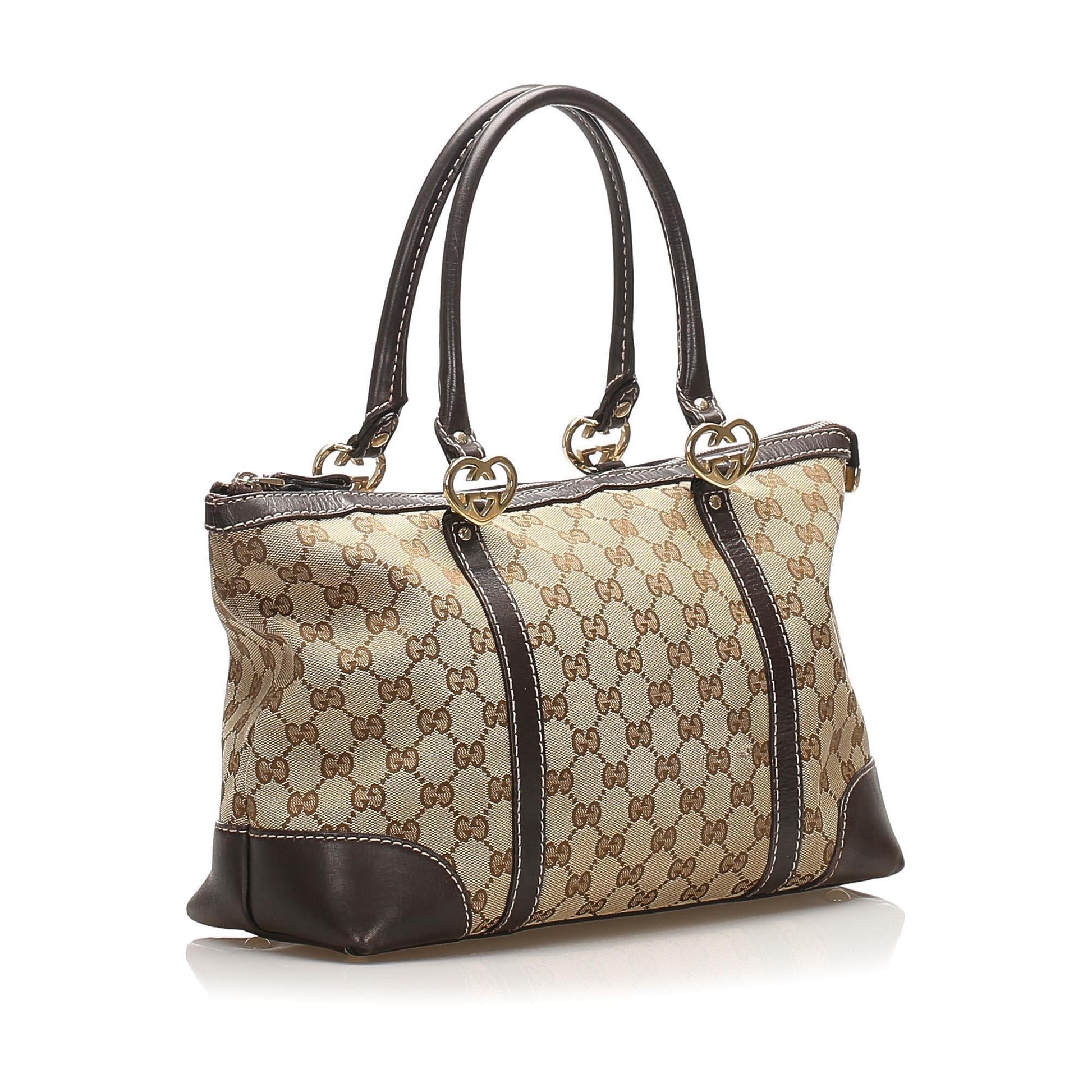 Gucci Canvas Monogram Tote Style 169