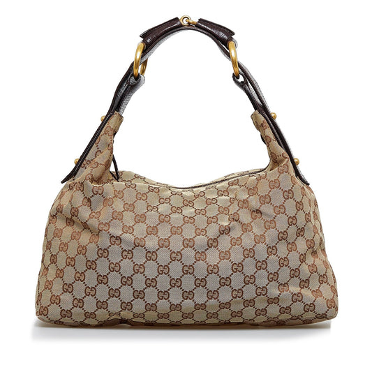 Gucci GG Canvas Horsebit Hobo (SHG-Df8Cbe)