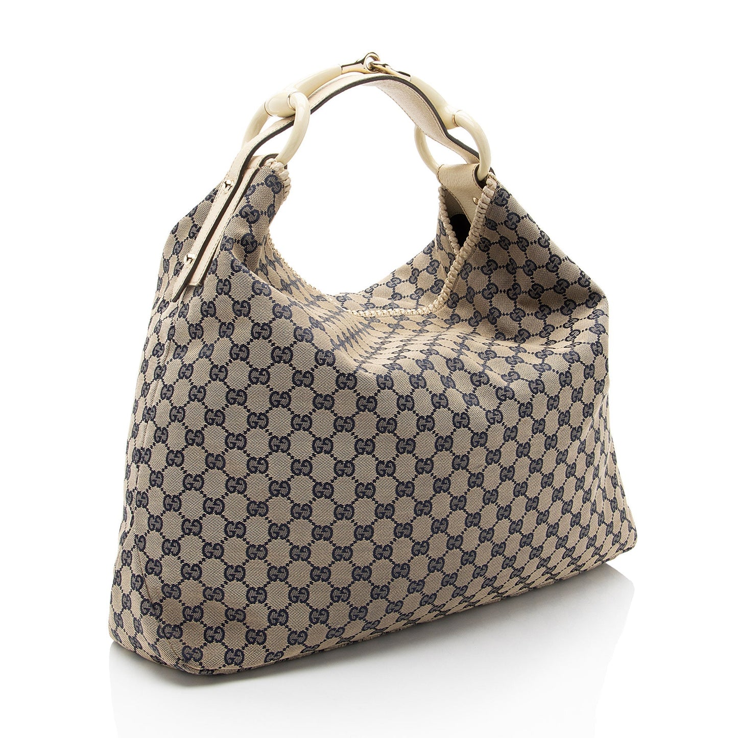 Gucci GG Canvas Horsebit Large Hobo