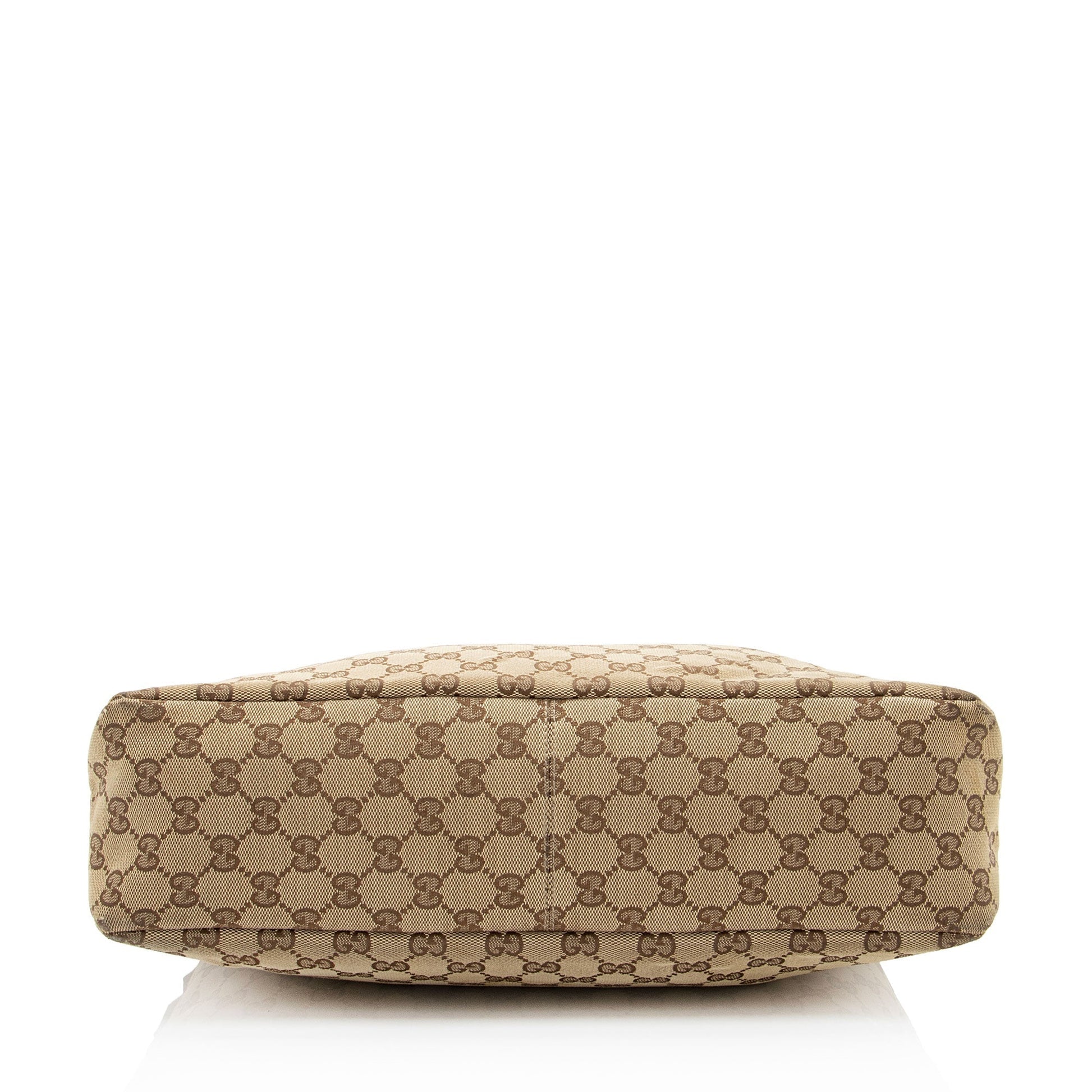 Gucci GG Canvas Horsebit Medium Hobo (SHF-V8RIx7)