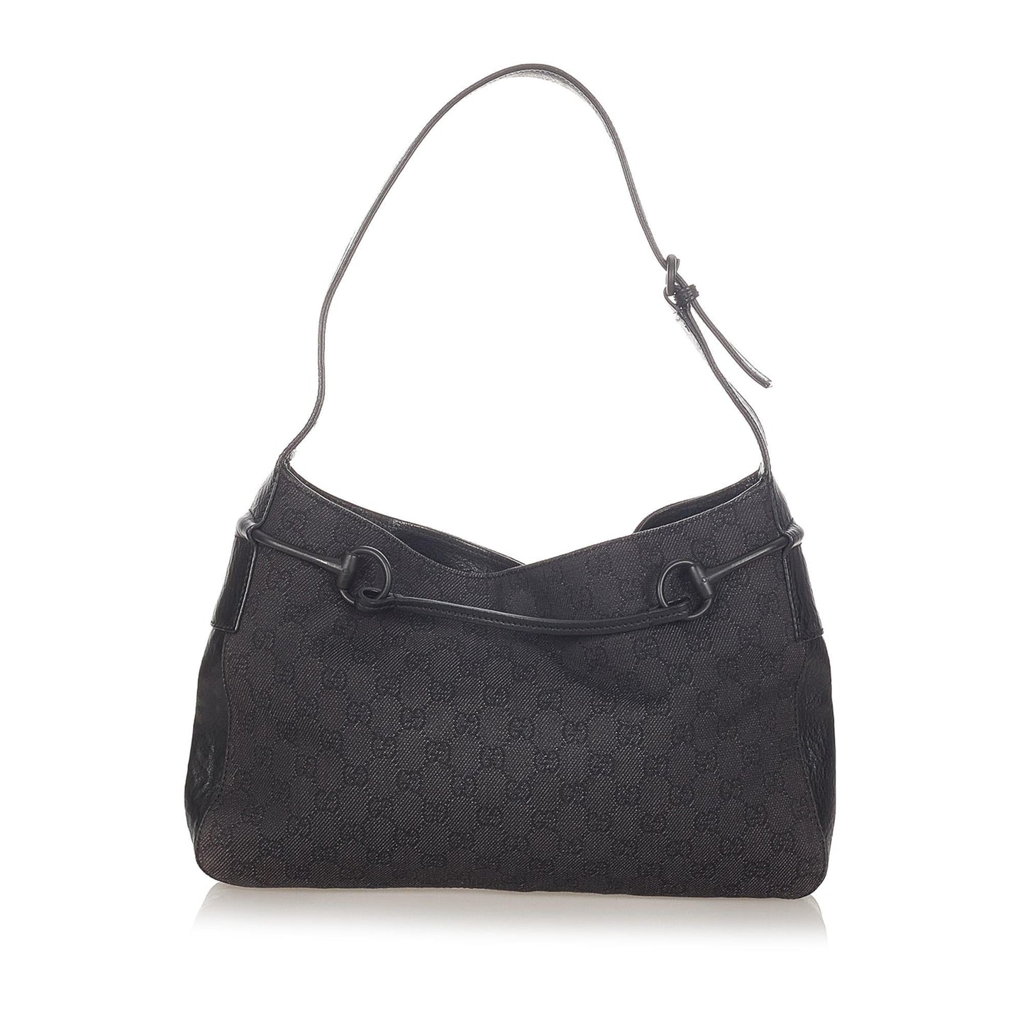 Gucci GG Canvas Horsebit Shoulder Bag (SHG-31966)
