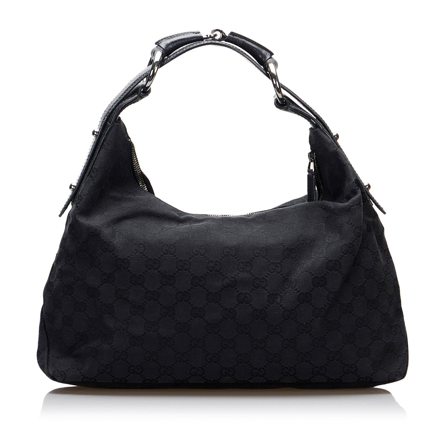 Gucci GG Canvas Horsebit Shoulder Bag (SHG-wbDRzT)