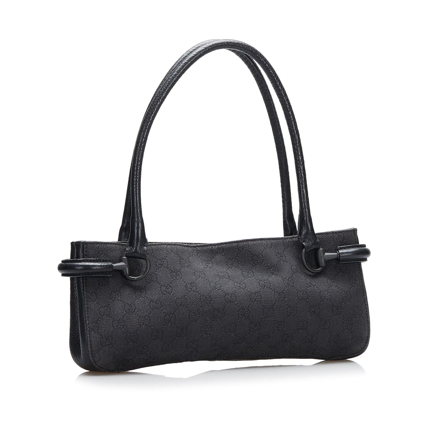 Gucci GG Canvas Horsebit Shoulder Bag (SHG-QoPRpW)