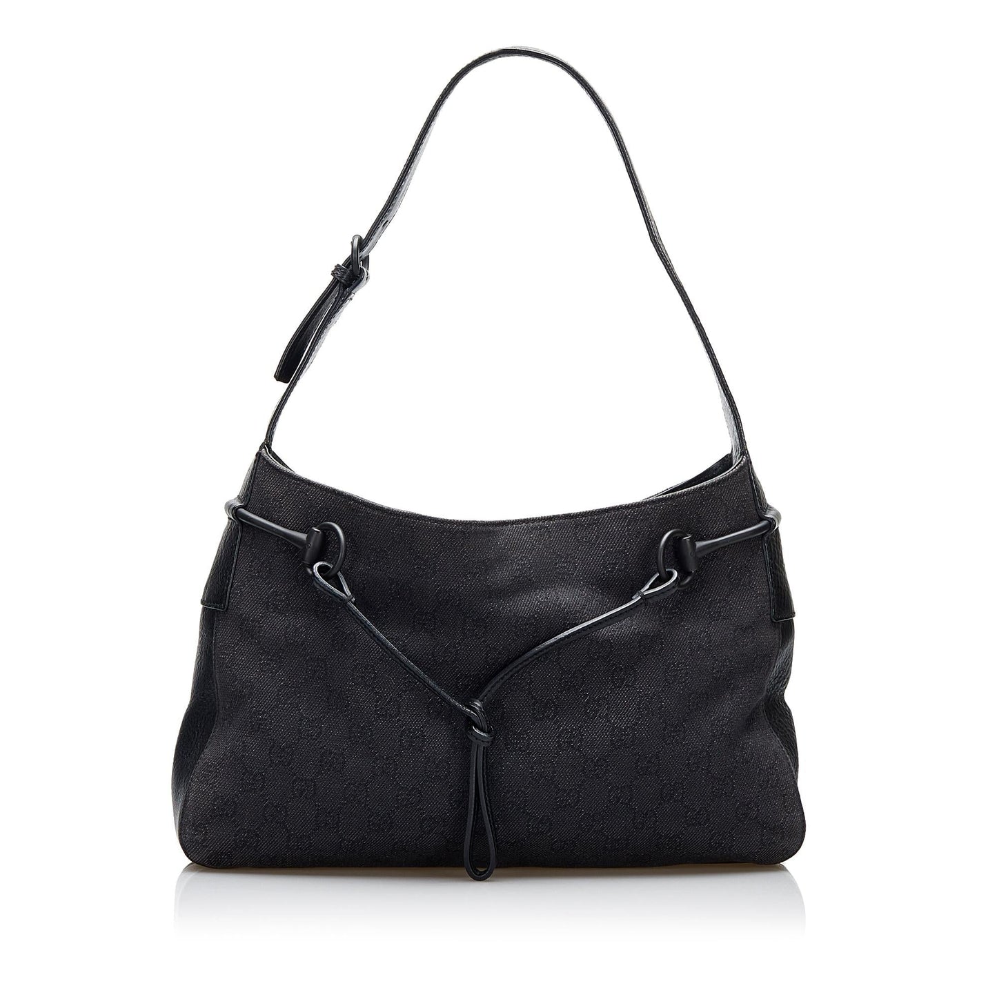 Gucci GG Canvas Horsebit Shoulder Bag (SHG-3xYnnv)