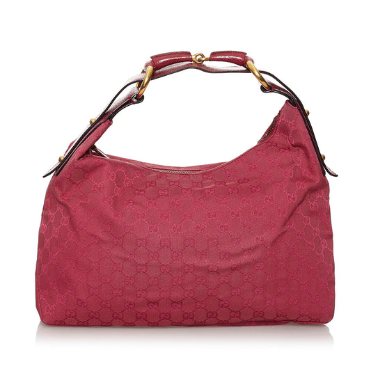 Gucci GG Canvas Horsebit Shoulder bag (SHG-30135)