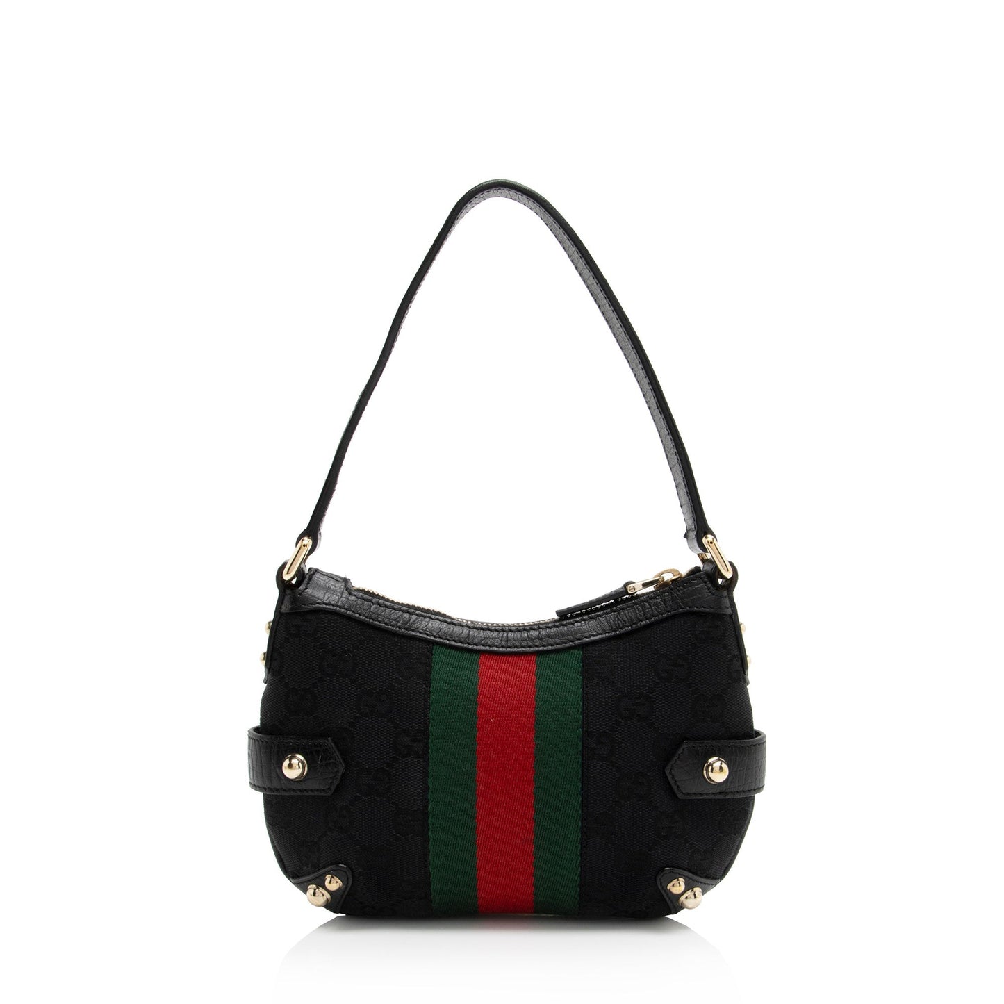 Gucci GG Canvas Horsebit Small Shoulder Bag (SHF-o36FPX)