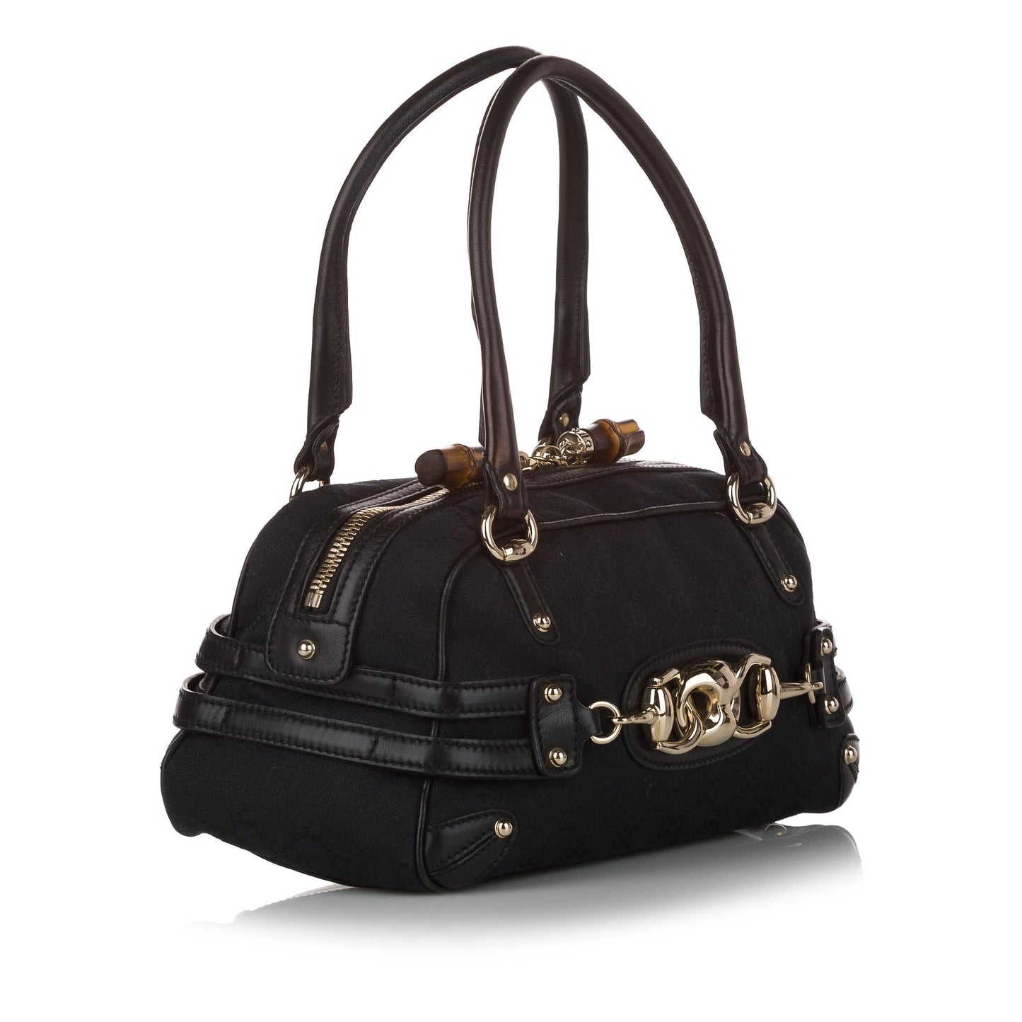 Gucci GG Canvas Horsebit Wave Handbag (SHG-31049)