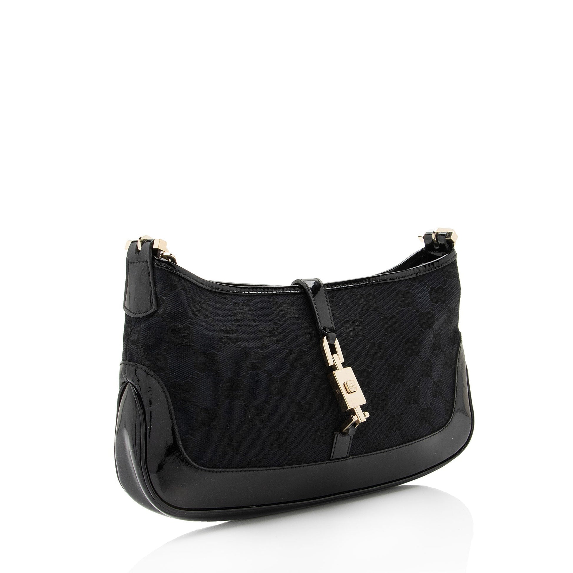 Gucci GG Canvas Jackie Chain Small Shoulder Bag (SHF-MrNplz)