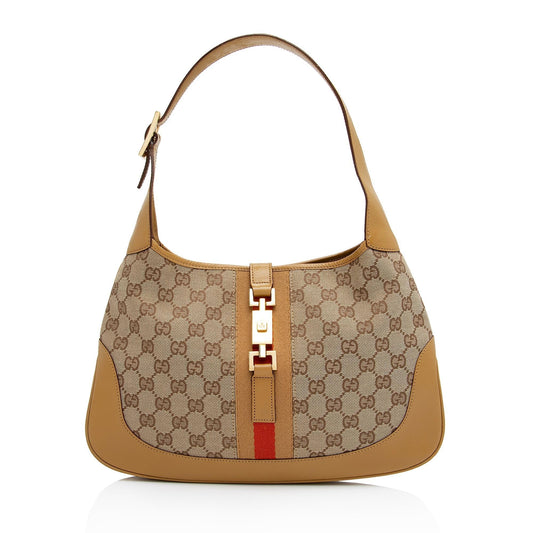 Gucci GG Canvas Jackie Hobo (SHF-fUN11C)