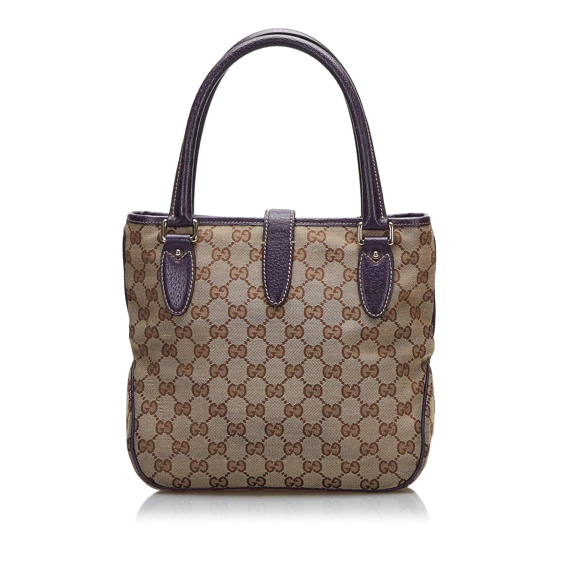 Gucci GG Canvas Jackie Piston Lock Handbag (SHG-F3Db8C)