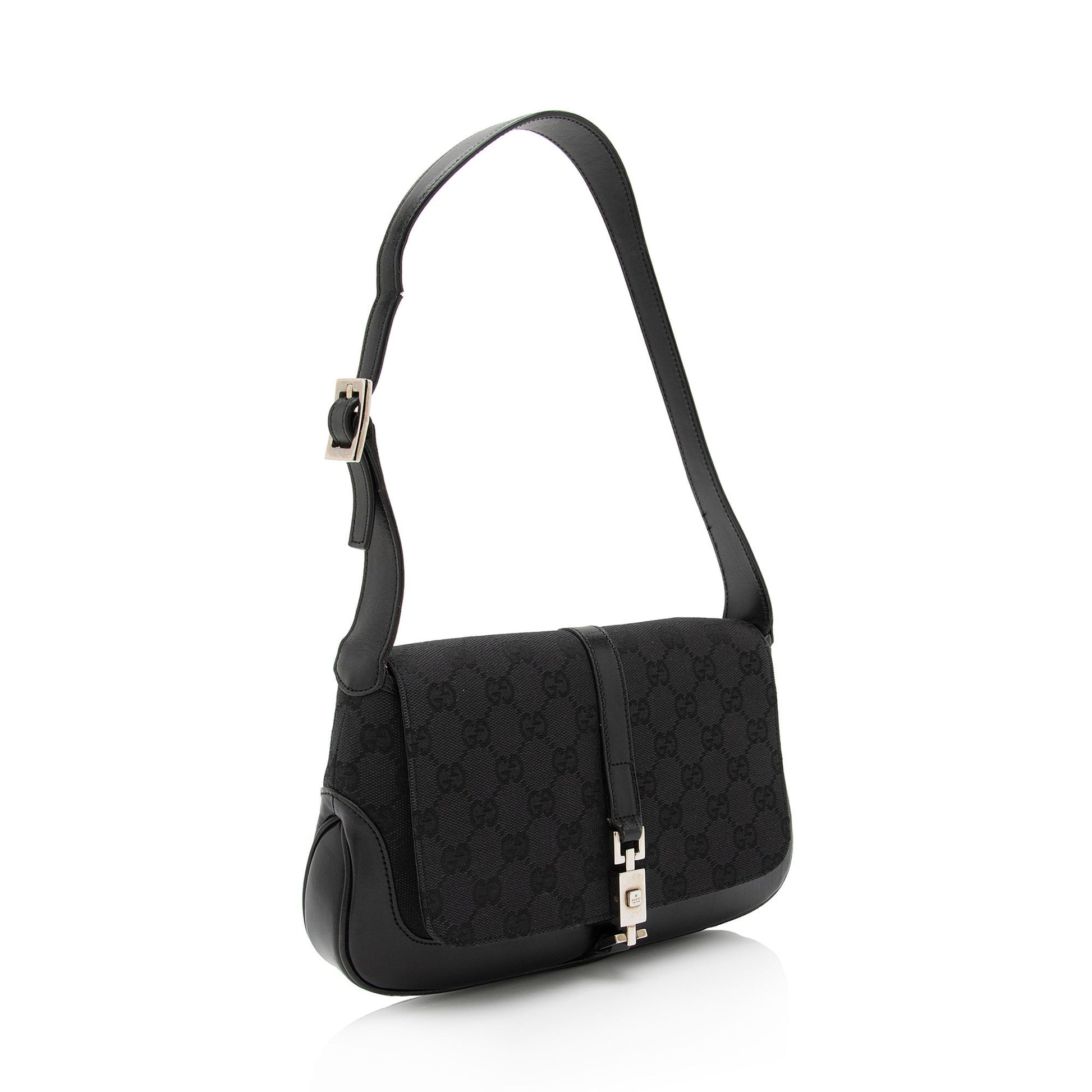 Gucci GG Canvas Jackie Small Shoulder Bag - FINAL SALE (SHF-gN3WT6)