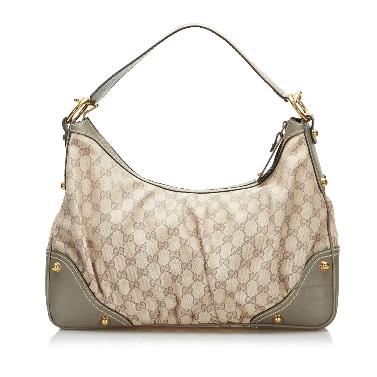 Gucci GG Canvas Jockey Shoulder Bag (SHG-L42G2r)