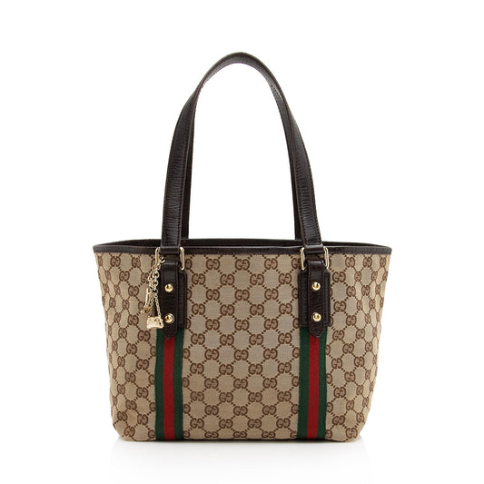 Gucci GG Canvas Jolicoeur Medium Tote (SHF-22938)
