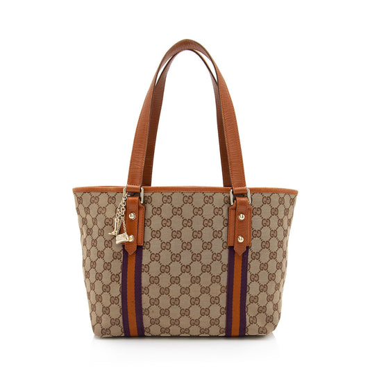 Gucci GG Canvas Jolicoeur Medium Tote (SHF-JDa0i6)