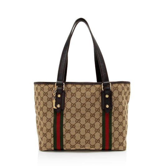 Gucci GG Canvas Jolicoeur Medium Tote (SHF-U5hUpD)