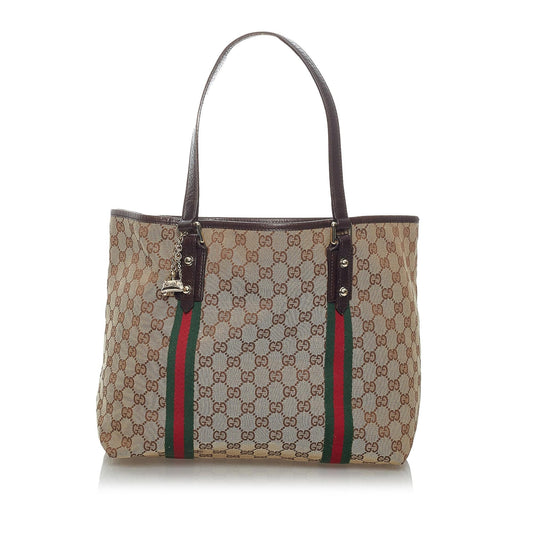 Gucci GG Canvas Jolicoeur Tote Bag (SHG-29464)