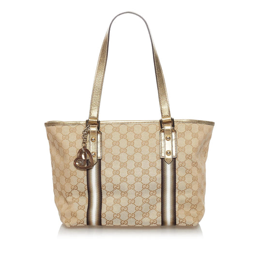 Gucci GG Canvas Jolicoeur Tote Bag (SHG-31269)
