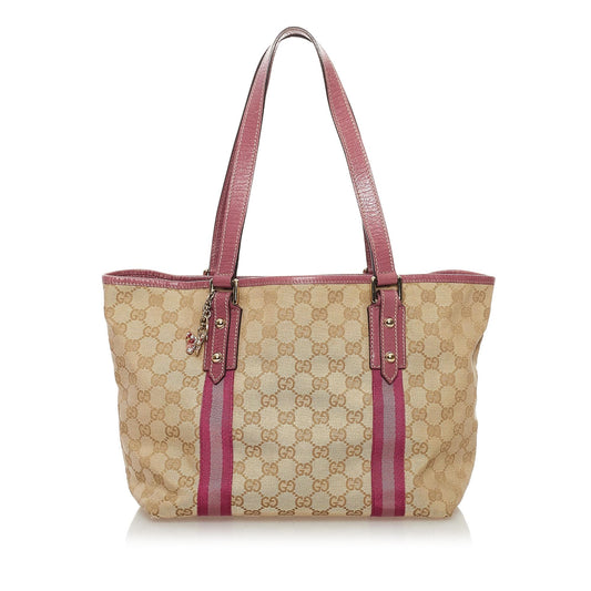 Gucci GG Canvas Jolicoeur Tote Bag (SHG-32700)