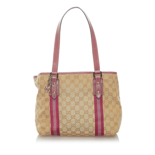 Gucci GG Canvas Jolicoeur Tote Bag (SHG-34727)