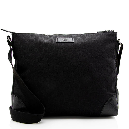 Gucci GG Canvas Large Messenger Bag (SHF-21757)
