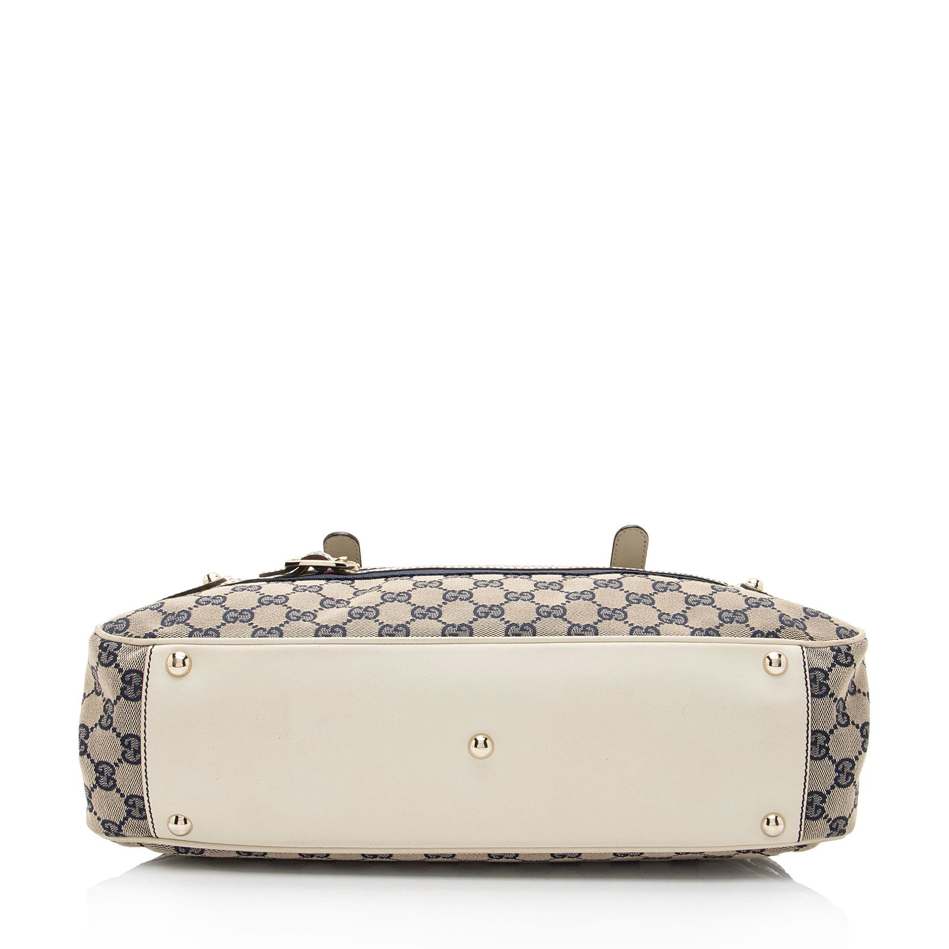 Gucci GG Canvas Leather Web Shoulder Bag (SHF-Syij4P)