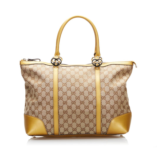 Gucci GG Canvas Lovely Tote (SHG-ekbP7z)