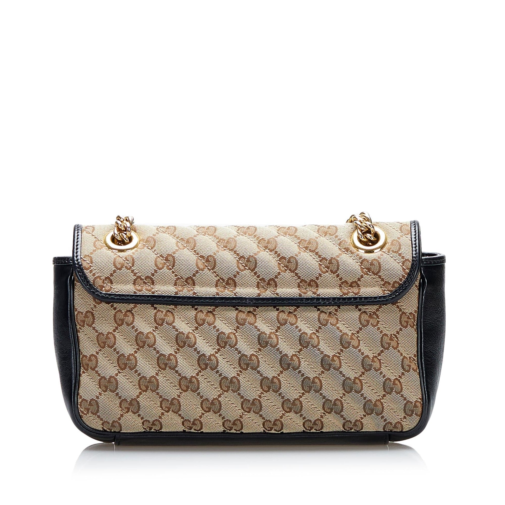 Gucci GG Canvas Marmont Crossbody (SHG-2wAlnW)