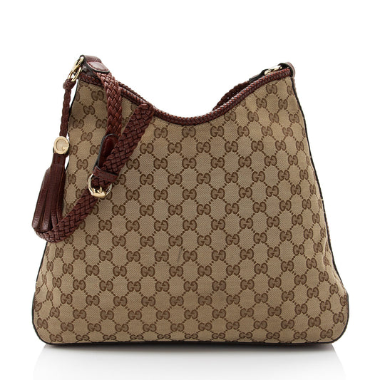 Gucci GG Canvas Marrakech Medium Hobo (SHF-IGUAKI)
