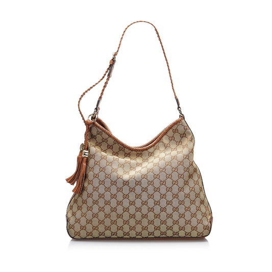 Gucci GG Canvas Marrakech Shoulder Bag (SHG-a9sICN)