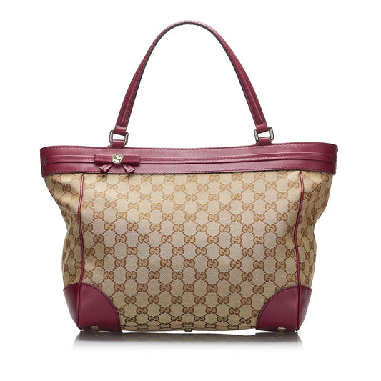 Gucci GG Canvas Mayfair Tote Bag (SHG-JXk1Nw)