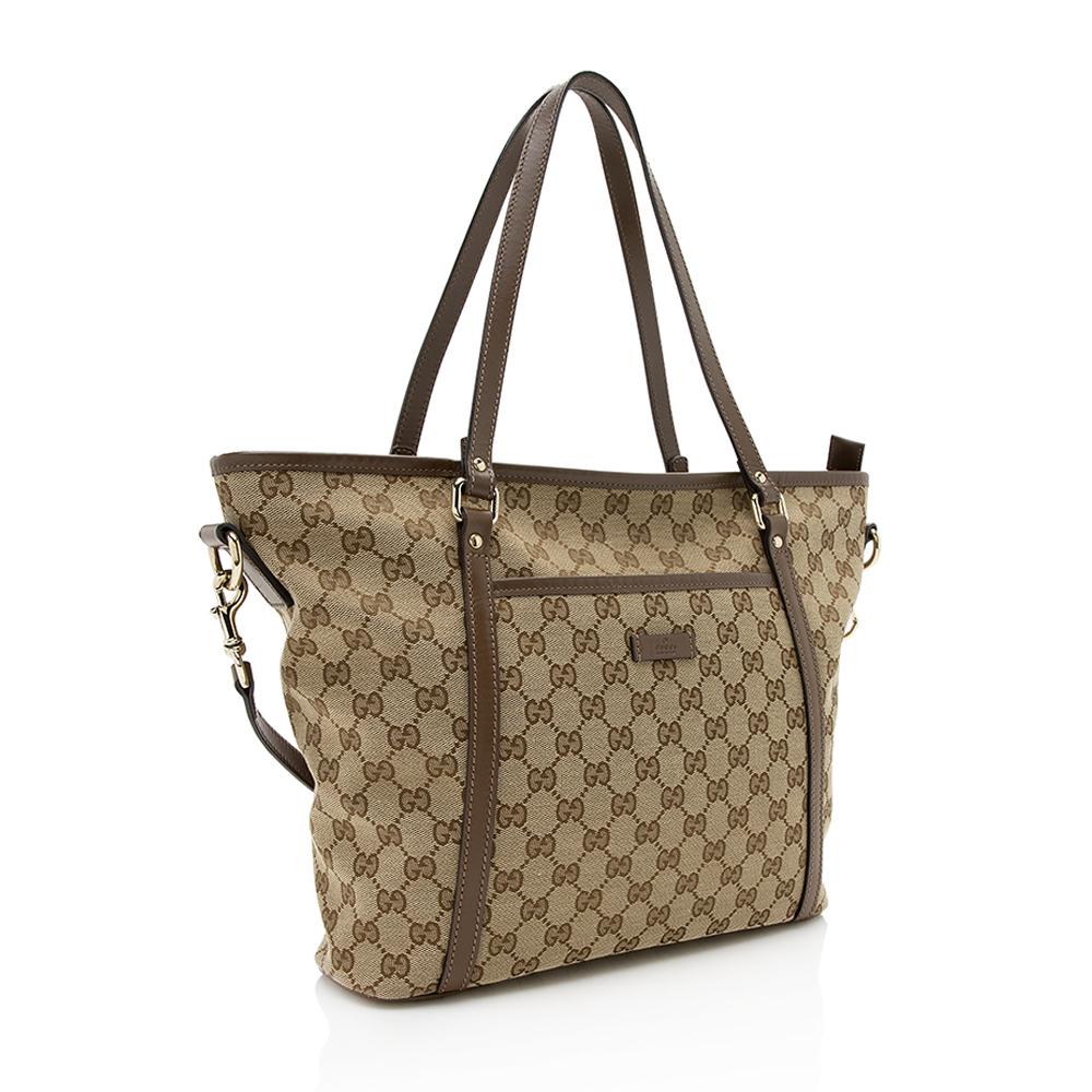 Gucci Canvas Monogram Tote Style 135