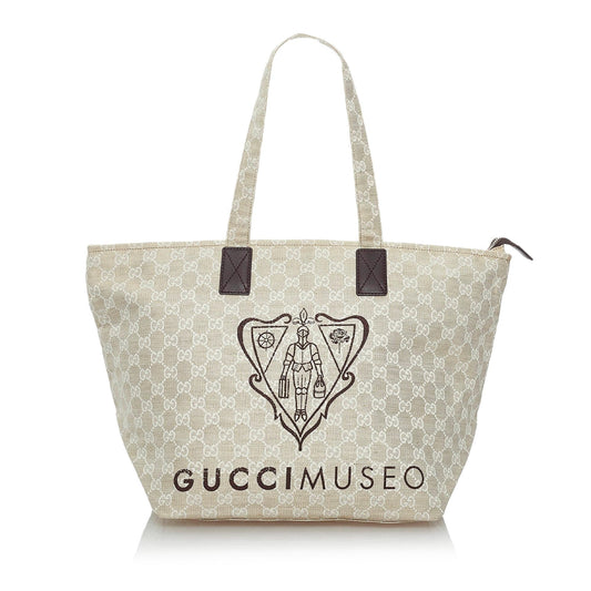 Gucci GG Canvas Museo Tote Bag (SHG-29843)