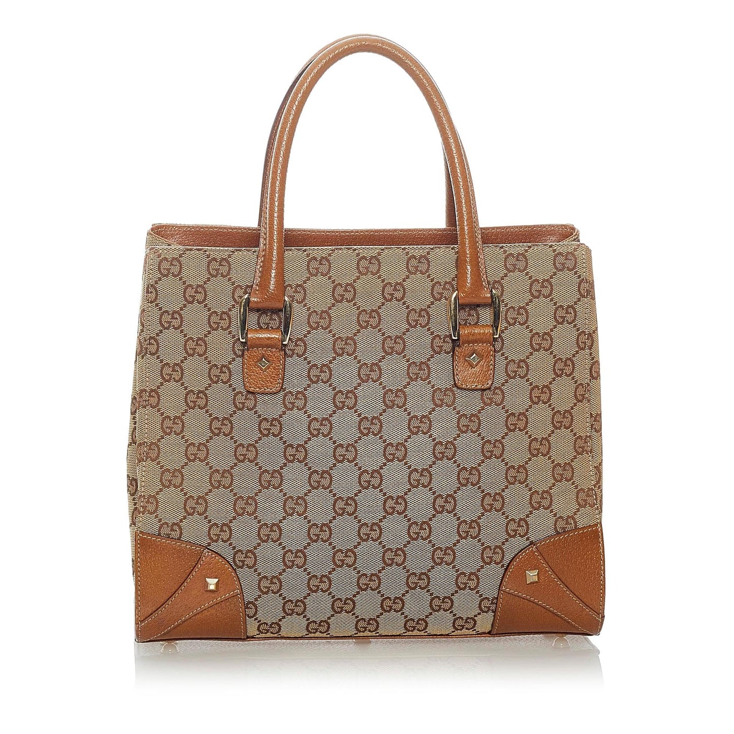 Gucci GG Canvas Nailhead Handbag (SHG-32388)