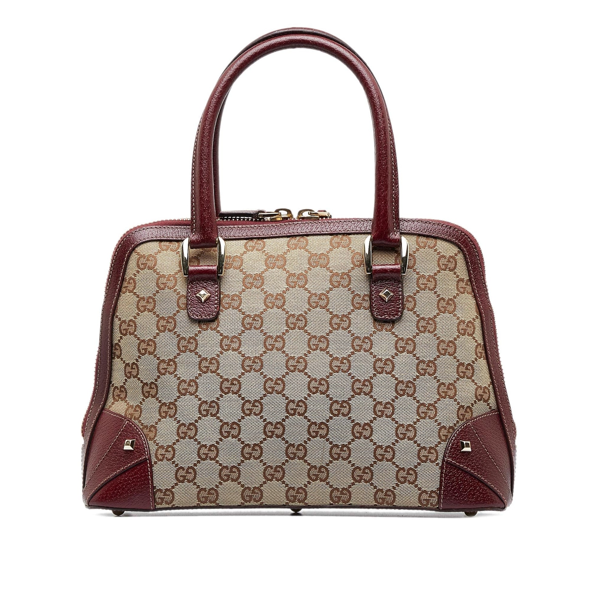 Gucci GG Canvas Nailhead Handbag (SHG-CKf7Dk)