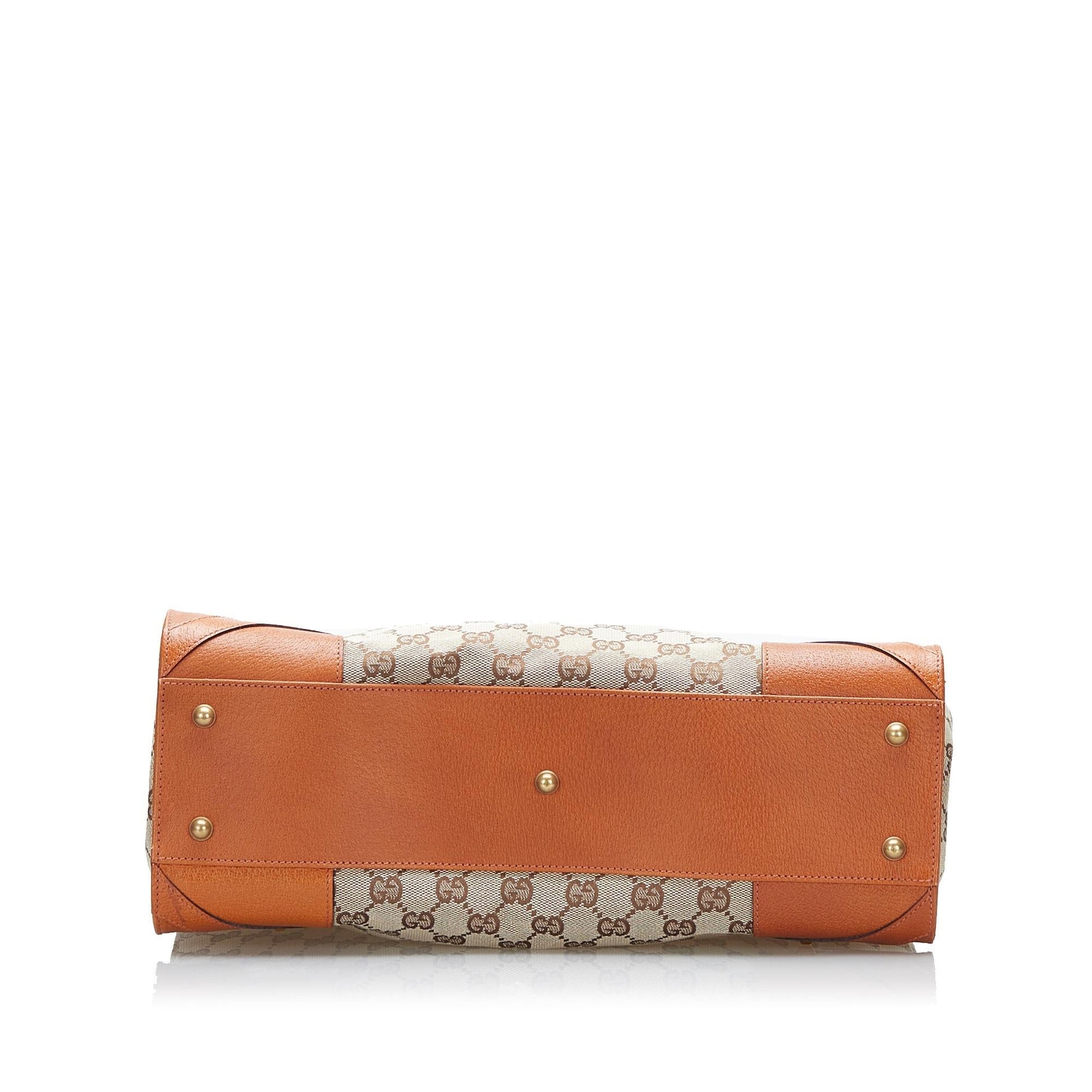 Gucci GG Canvas Nailhead Tote (SHG-37933)