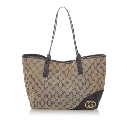 Gucci GG Canvas New Britt Tote Bag (SHG-30429)
