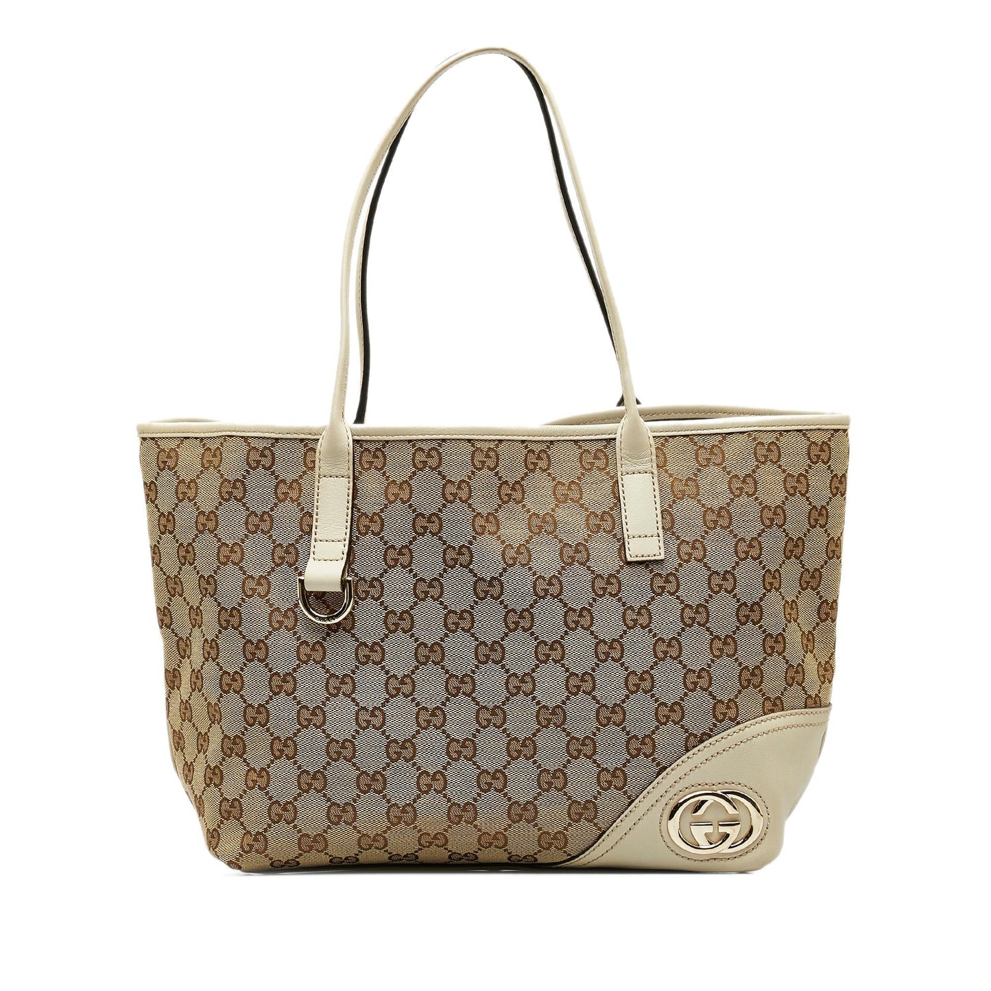 Gucci GG Canvas New Britt Tote (SHG-C4oQ72)