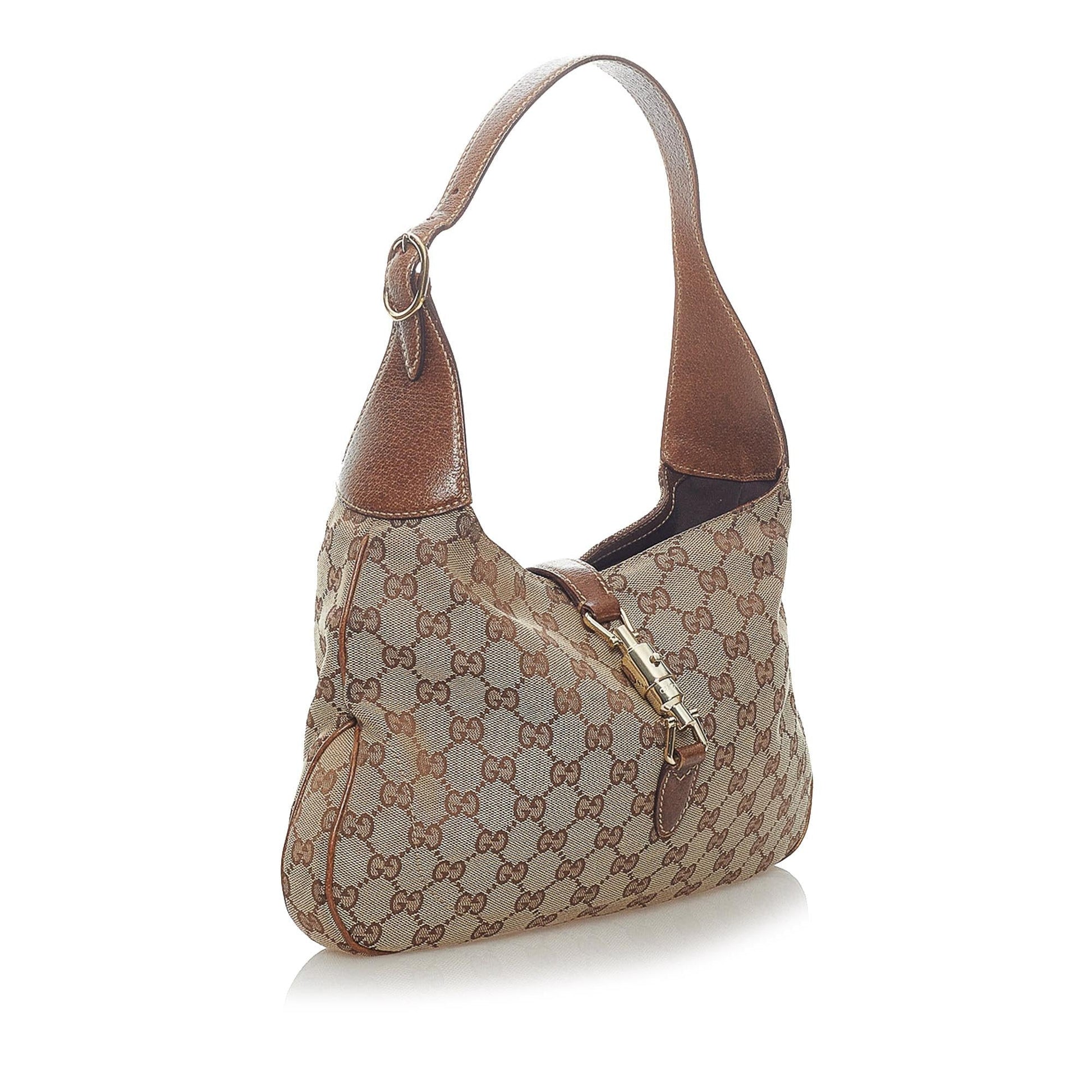 Gucci GG Canvas New Jackie Shoulder Bag (SHG-33247)